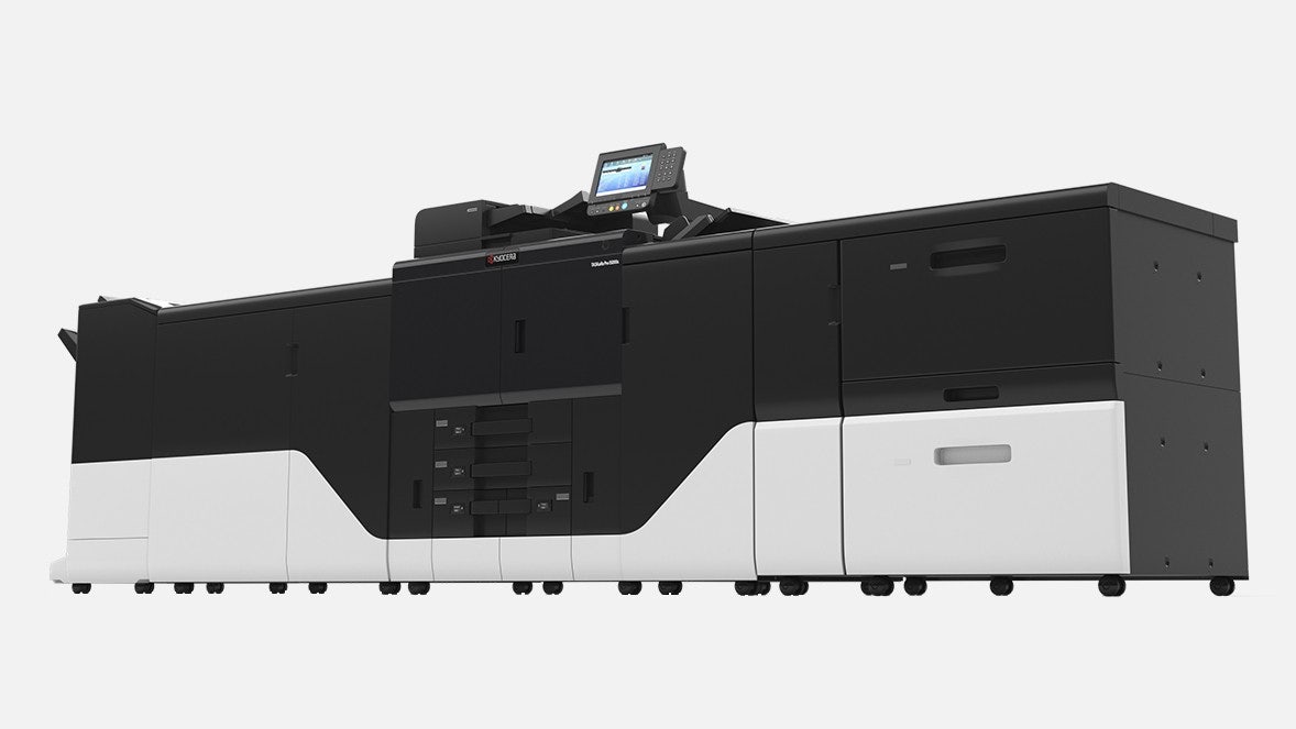 Produktionsdrucksystem TASKalfa Pro 15000c von Kyocera auf der virtual.drupa