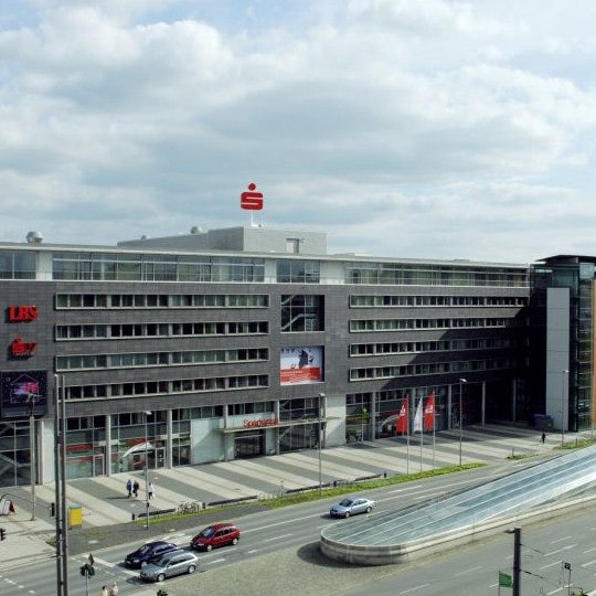 Das Sparkassengebäude in Chemnitz