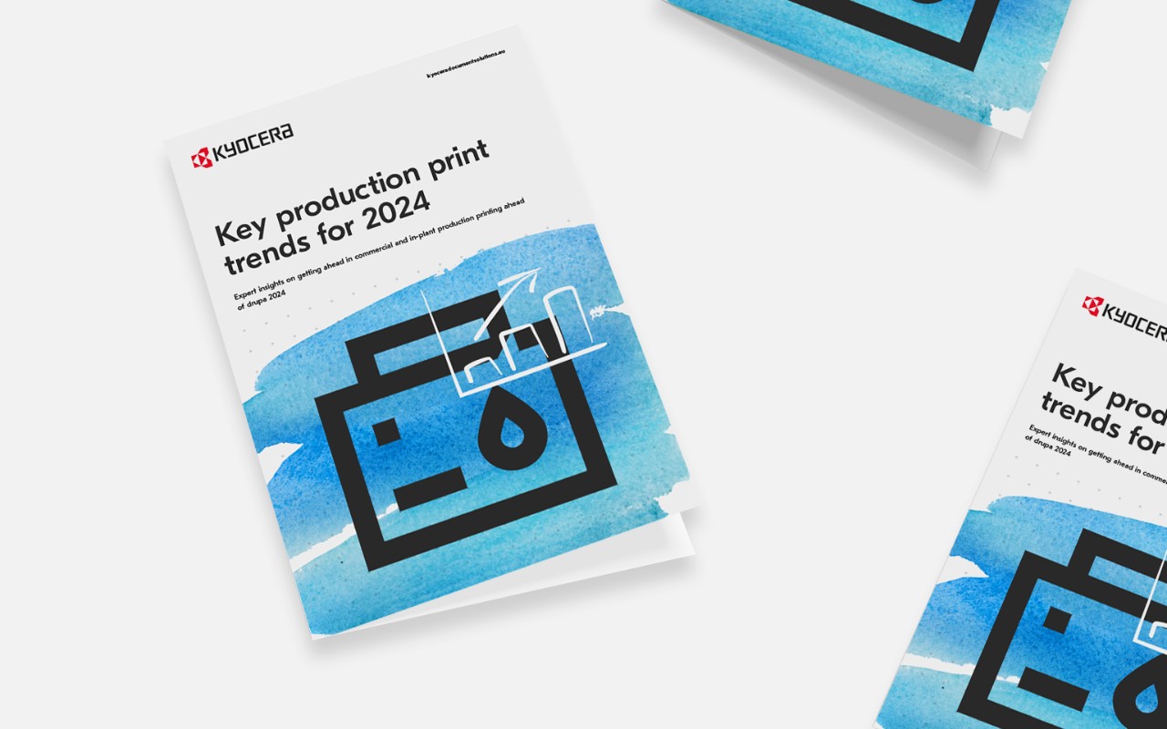 E-Book zum Download: Die wichtigsten Trends beim Produktionsdruck 2024