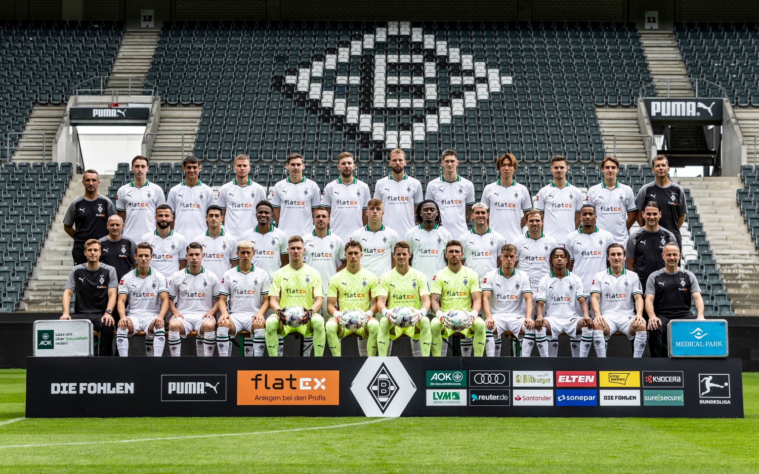 Mannschaftsfoto von Borussia Mönchengladbach